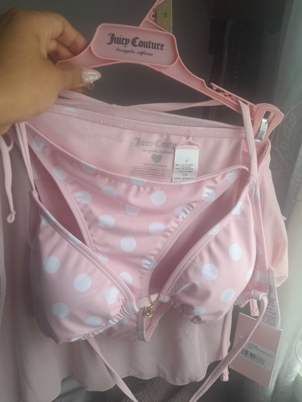 Juicy Couture pink polka dot bikini - Picture 2 of 6